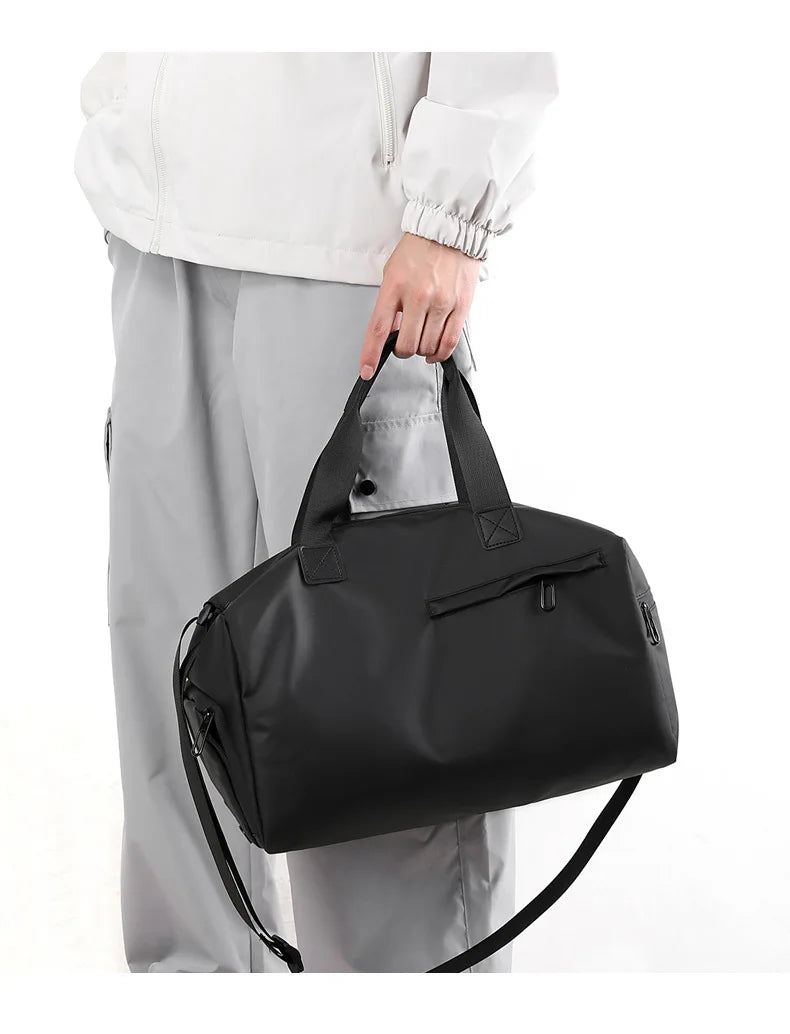 Zipper Large Capacity Oxford Travel Bags Solid Fitness Bags Thickened Fabric High Capacity Waterproof Luggage Sports Bags