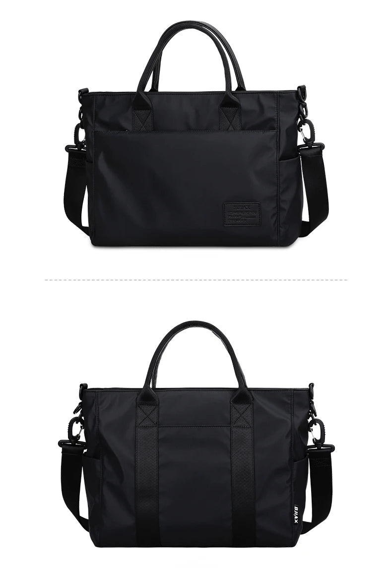 BJIAX File Bag Carrying Briefcase Men's Business Bag Lawyer Office Computer Bag Horizontal Shoulder Crossbody Bag Men Bag