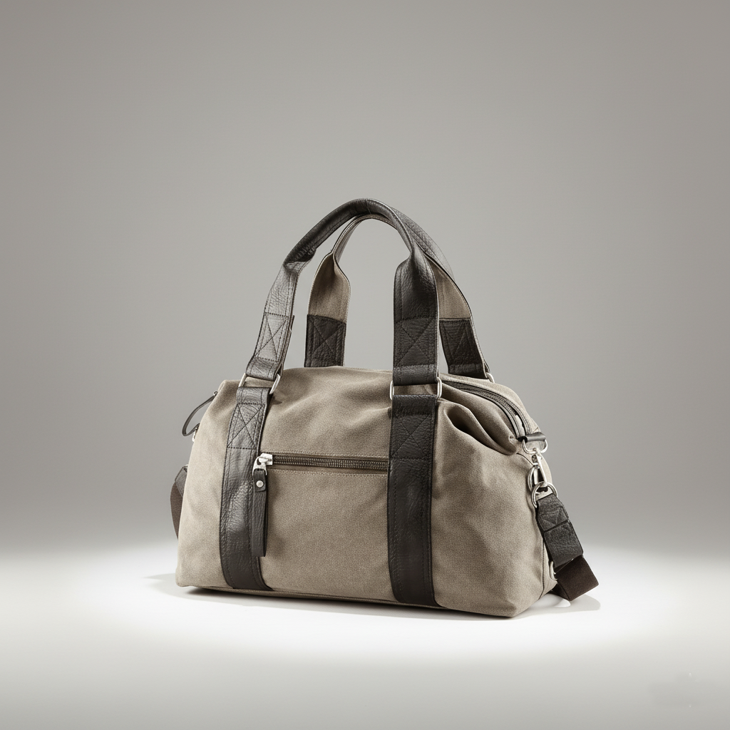 Men Canvas Handbag, Casual Business Bags Fit 15.6 inch Laptop, Fashion Fitness High Quality Travel Shoulder Bag