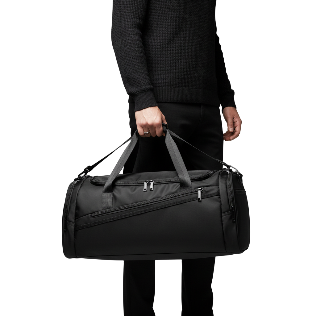 Likros Sports Gym Bag Travel Duffel Bag with Shoes Compartment for Men Women 40L Lightweight Foldable Duffel Bag Workout Bag