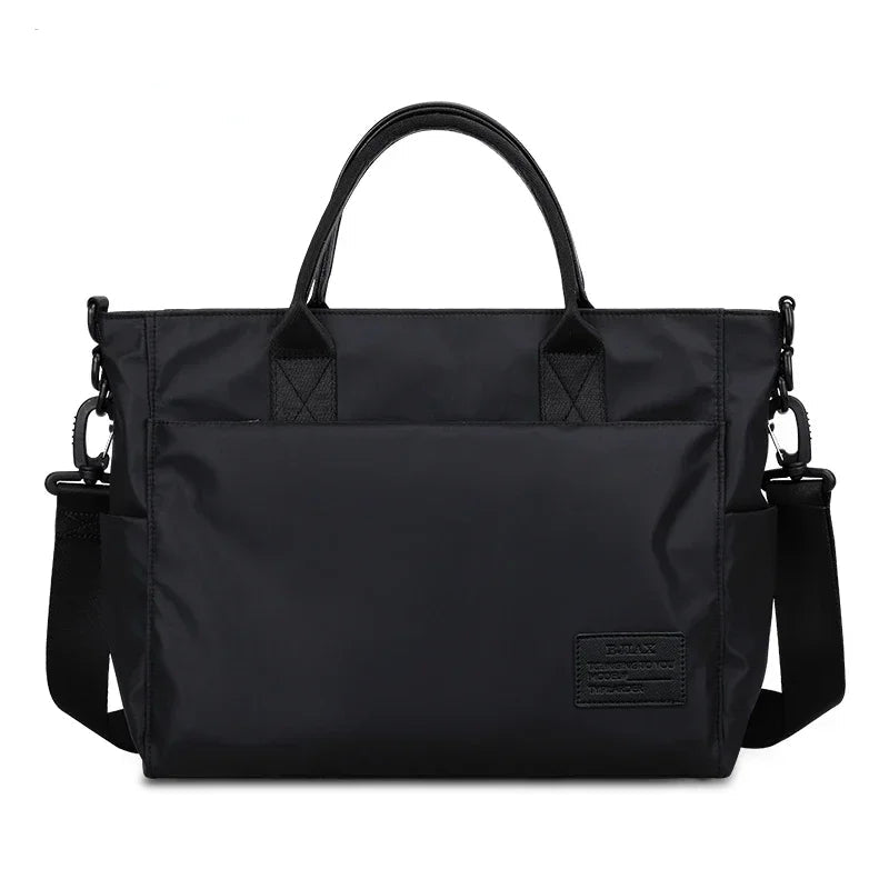 BJIAX File Bag Carrying Briefcase Men's Business Bag Lawyer Office Computer Bag Horizontal Shoulder Crossbody Bag Men Bag