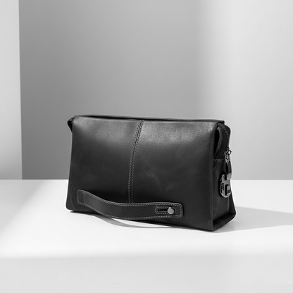Genuine Leather Clutch Bags for Men Code Design Large Capacity Card Holders Phone Pocket Men Handbags Clutch Wallets